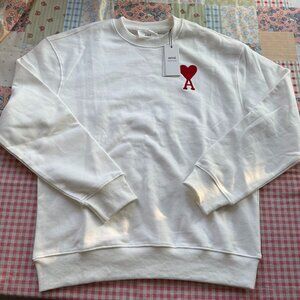 Ami Paris Ami De Coeur Cotton Sweatshirt